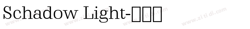 Schadow Light字体转换